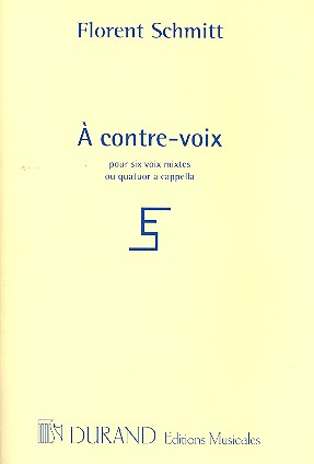 A contre-voix pour 6 voix mixtes  our quatuor à cappella  partition (fr)