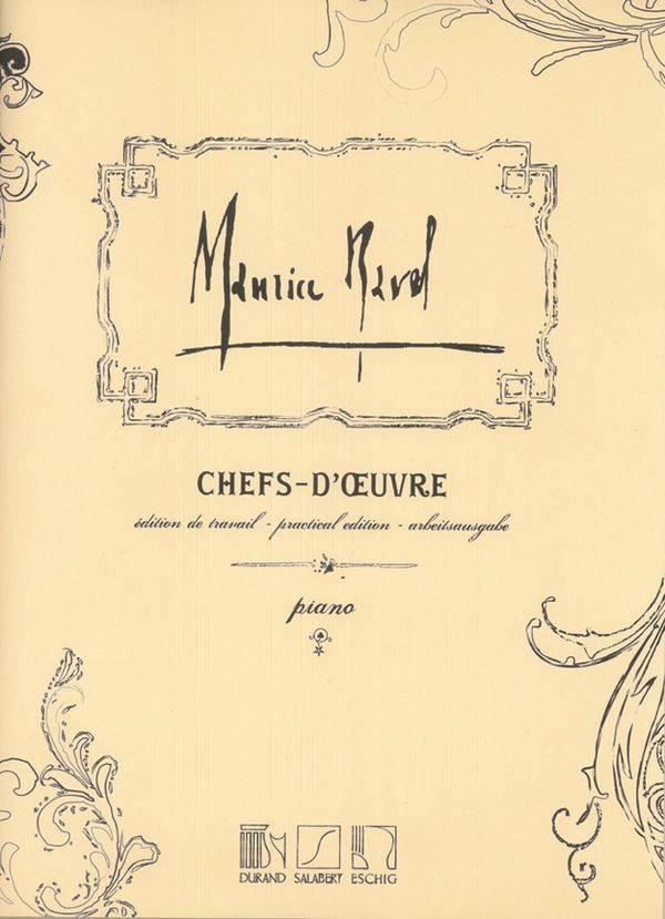 Chefs-d'oeuvre pour piano&nbsp;&nbsp;édition de travail&nbsp;&nbsp;