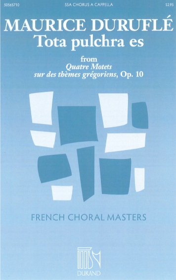 Tota pulchra es op.10&nbsp;&nbsp;for female chorus (SSA) a cappella&nbsp;&nbsp;vocal score (la)