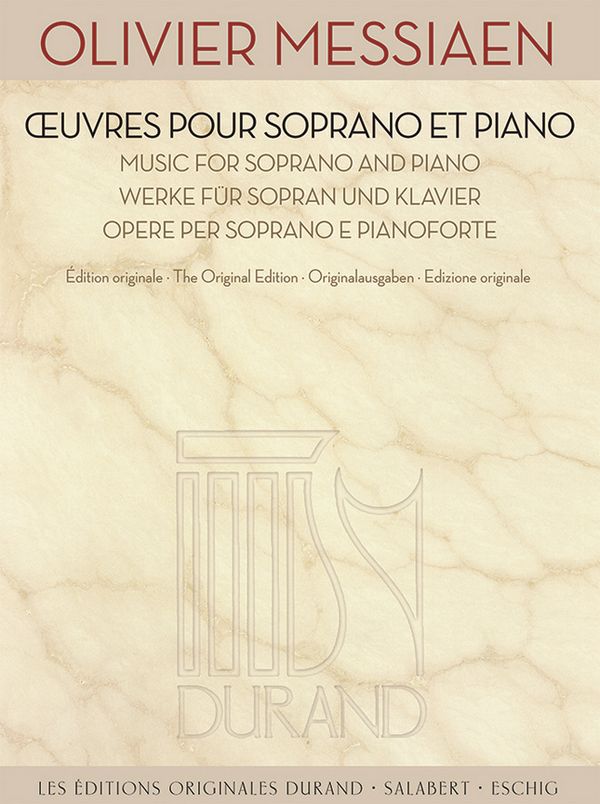 Oeuvres pour soprano et piano    