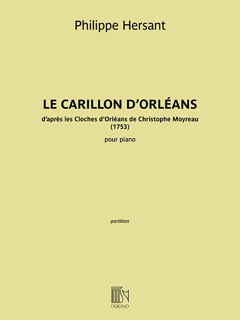 Le carillon d'Orléans&nbsp;&nbsp;pour piano&nbsp;&nbsp;