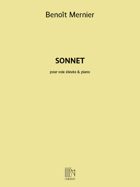 DF16348 Sonnet&nbsp;&nbsp;pour voix élevée et piano&nbsp;&nbsp;