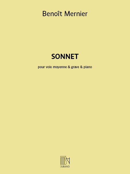 DF16349 Sonnet&nbsp;&nbsp;pour voix moyenne/grave et piano&nbsp;&nbsp;