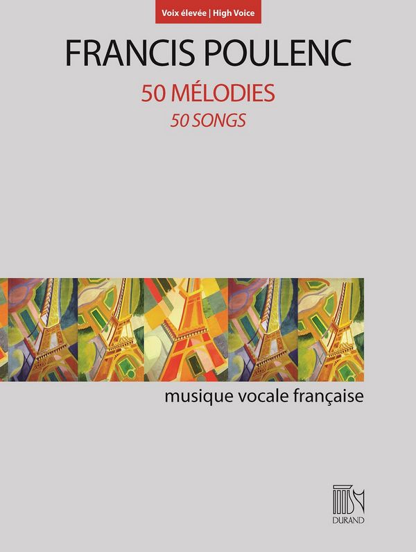 50 Mélodies  pour voix élevée et piano  