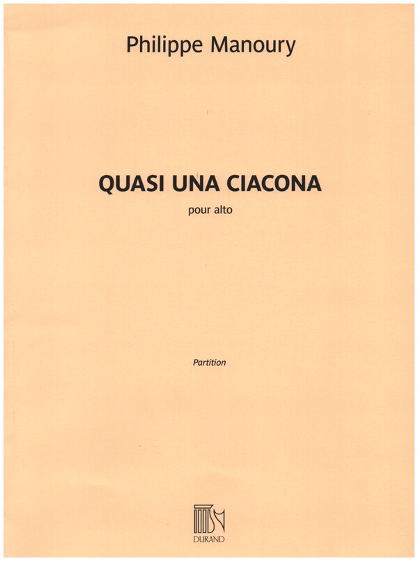 Quasi una ciacona&nbsp;&nbsp;pour alto&nbsp;&nbsp;