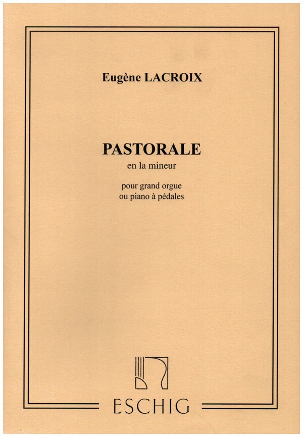 Pastorale en la mineur&nbsp;&nbsp;pour orgue&nbsp;&nbsp;