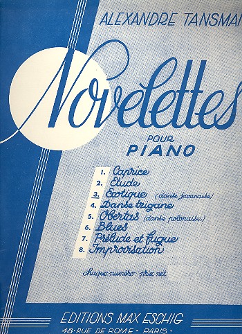 Novelette Exotique &nbsp;&nbsp;pour piano&nbsp;&nbsp;