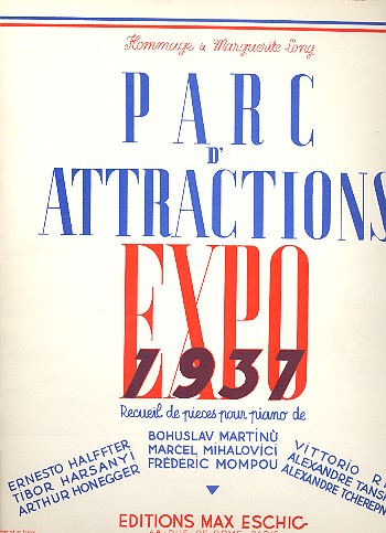 Parc d'attractions Expo 1937 &nbsp;&nbsp;pour piano&nbsp;&nbsp;