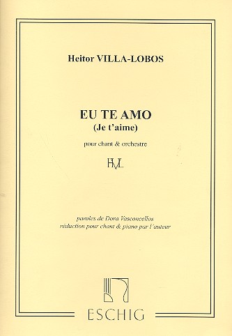 Eu te amo für Gesang und Klavier  (sp)  