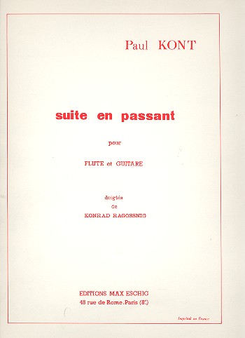 Suite en passant pour flûte et guitare  partition et partie  