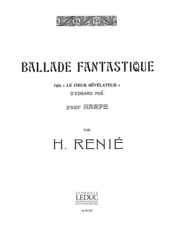 Ballade fantastique pour harpe&nbsp;&nbsp;&nbsp;&nbsp;