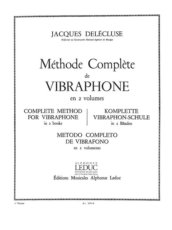 Méthode complète de vibraphone vol.1&nbsp;&nbsp;&nbsp;&nbsp;