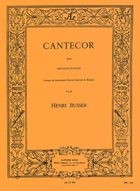 Cantecor pour cor en fa et piano    
