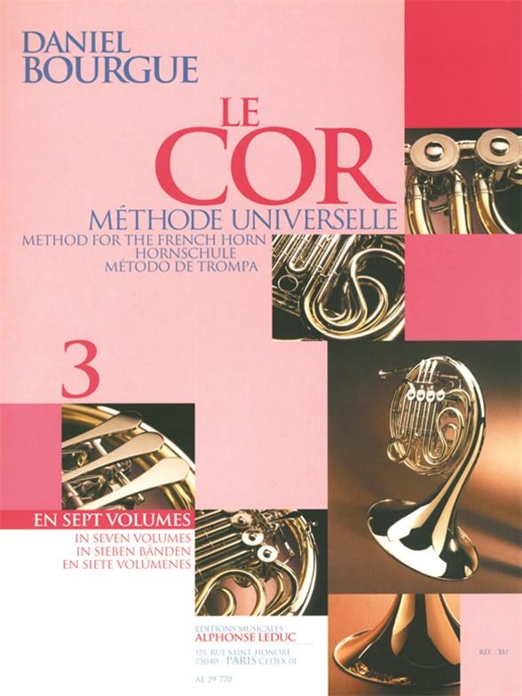 Le cor vol.3 méthode universelle&nbsp;&nbsp;en 7 volumes (fr/dt/sp/en)&nbsp;&nbsp;
