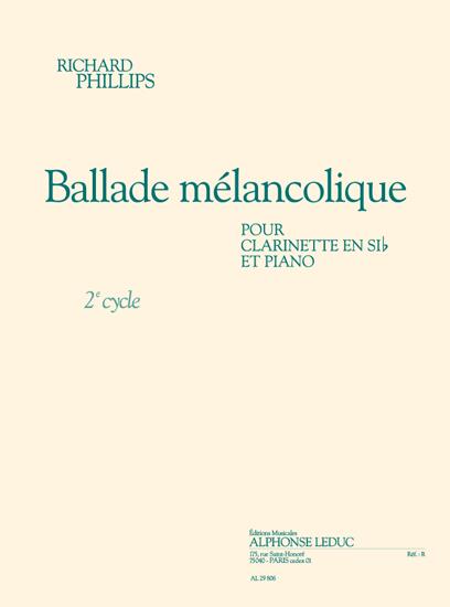 Ballade mélancolique  pour clarinette et piano  