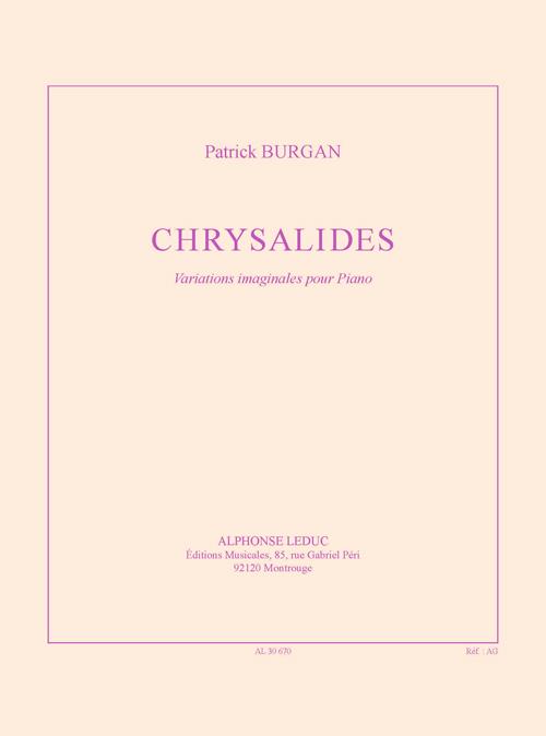 Chrysalides&nbsp;&nbsp;pour piano&nbsp;&nbsp;