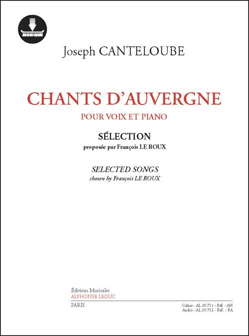 Chants d'Auvergne (+Download Card)&nbsp;&nbsp;pour voix et piano (fr)&nbsp;&nbsp;