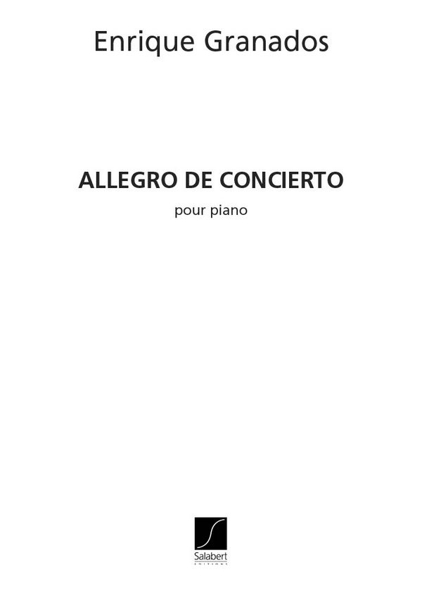 Allegro de concierto   pour piano  