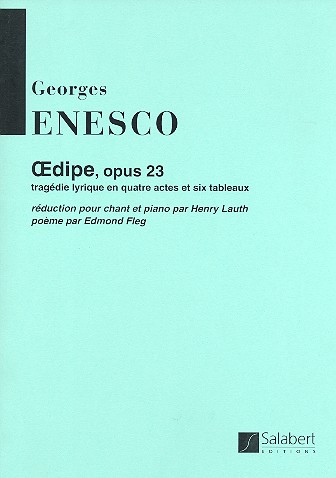 Oedipe op. 23  Reduction poue chant et piano  