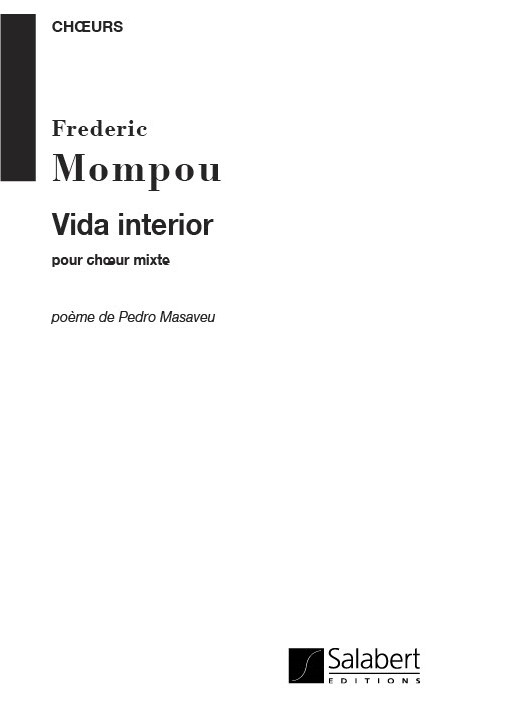 Vida interior pour choeur mixte a cappella  partition  