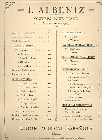 Gavota de la 3ème suite ancienne  pour piano  