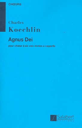 Agnus Dei pour choeur mixte a cappella  partition  
