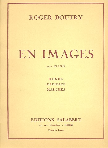 En images vol.1 &nbsp;&nbsp;pour piano&nbsp;&nbsp;