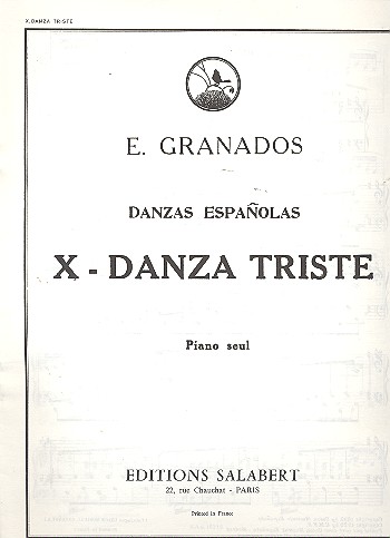 Danza triste &nbsp;&nbsp;pour piano&nbsp;&nbsp;