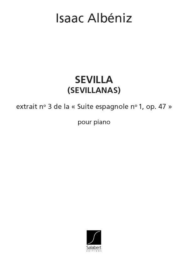 Albeniz  Sevilla Suite Espagnole N 3 Piano&nbsp;&nbsp;&nbsp;&nbsp;Piano