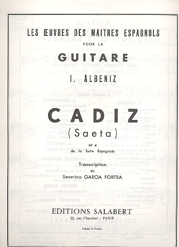 Cadiz  pour guitare  