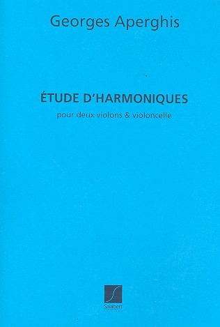 Études d'harmoniques pour 2 violins  et violoncelle  partition