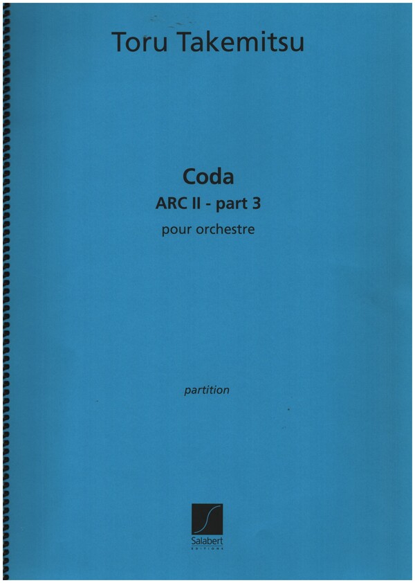 Coda (ARC II - Part 3)  pour orchestre à cordes  partition, grand format