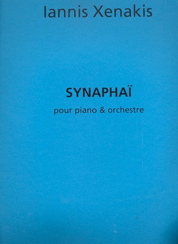 Synaphai  pour piano et orchestre  partition