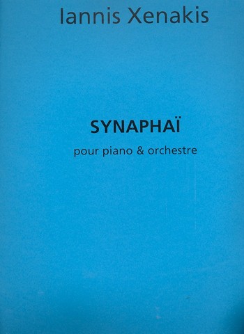 Synaphai&nbsp;&nbsp;pour piano et orchestre&nbsp;&nbsp;partition