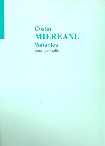 Variantes pour clarinette&nbsp;&nbsp;&nbsp;&nbsp;