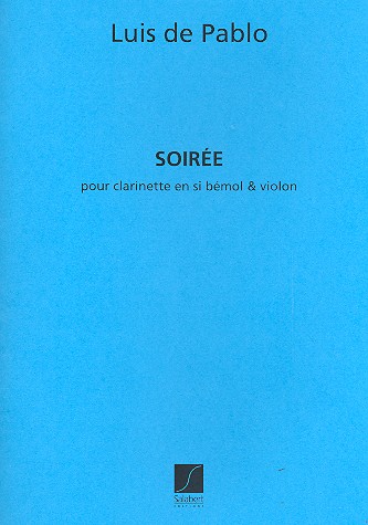 Soirée pour clarinette et violon&nbsp;&nbsp;partition&nbsp;&nbsp;