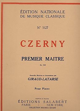 Premier maître op.599&nbsp;&nbsp;pour piano&nbsp;&nbsp;