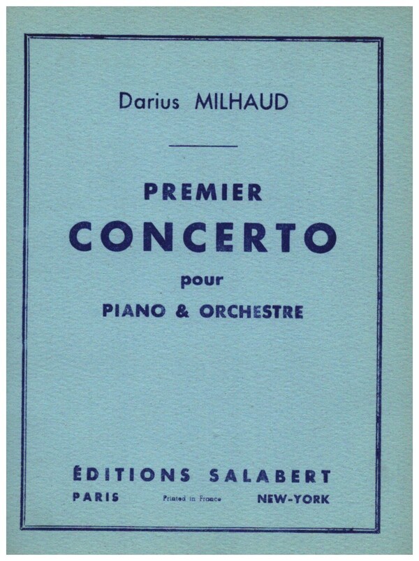 Concerto no.1&nbsp;&nbsp;pour piano et orchestre&nbsp;&nbsp;score de l'étude