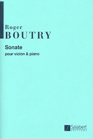 Sonate&nbsp;&nbsp;pour violon et piano&nbsp;&nbsp;