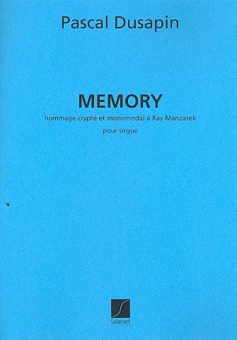 Memory&nbsp;&nbsp;pour orgue&nbsp;&nbsp;