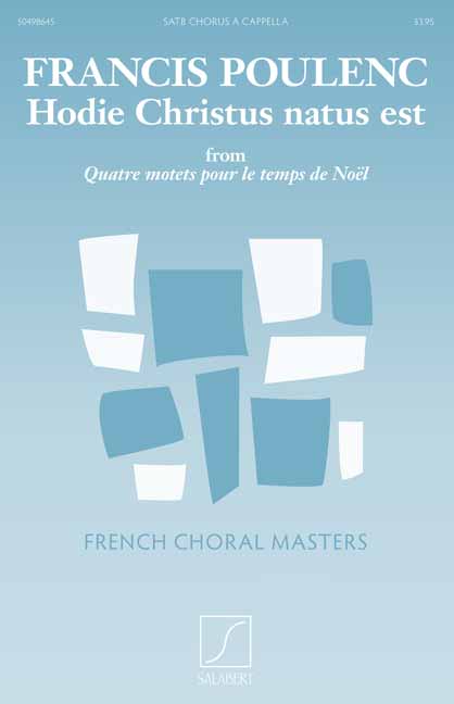 Hodie Christus Natus Est&nbsp;&nbsp;for mixed choir a cappella&nbsp;&nbsp;choral score (la)