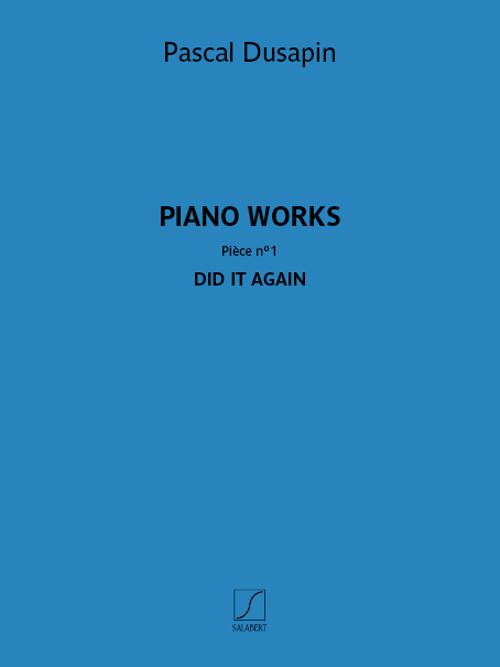 SLB5999 Did it again&nbsp;&nbsp;pour piano&nbsp;&nbsp;