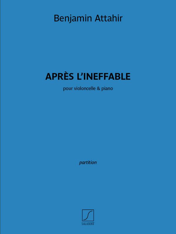 SLB6003 Après l'ineffable&nbsp;&nbsp;for cello and piano&nbsp;&nbsp;