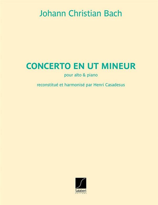Concerto en ut Mineur pour alto et orchestre  pour alto et piano  