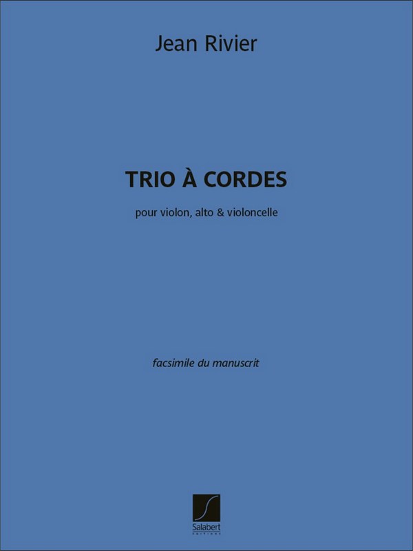 EMS00870300  Trio à cordes&nbsp;&nbsp;für Streichtrio&nbsp;&nbsp;Partitur