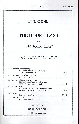 The Hour-Glass&nbsp;&nbsp;für gem Chor a cappella&nbsp;&nbsp;Partitur