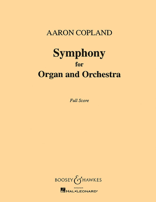 Symphony&nbsp;&nbsp;for organ and orchestra&nbsp;&nbsp;score