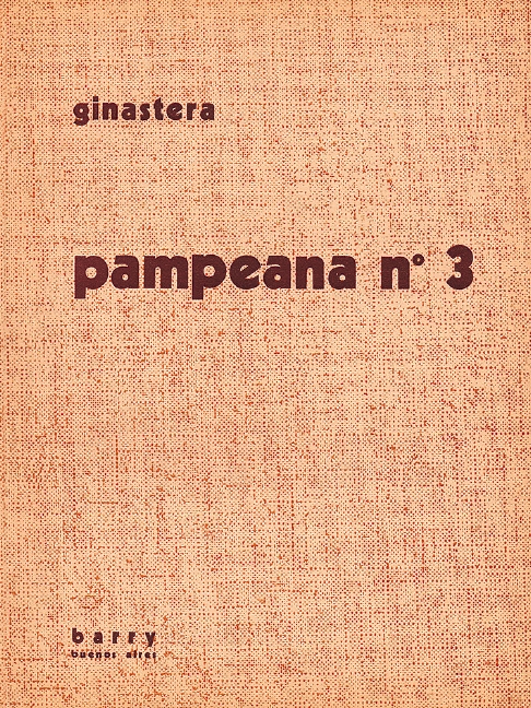 Pampeana Nr.3 op. 24  für Orchester  Partitur