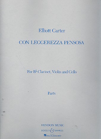 Con leggerezza pensosa  für Klarinette, Violine und Violoncello  Stimmen