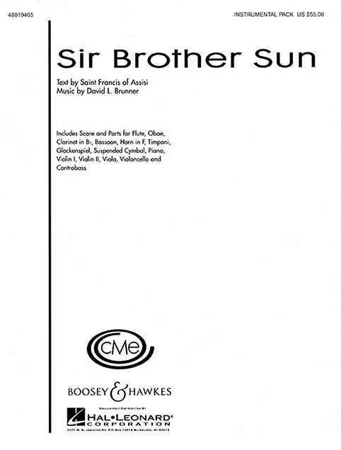Brunner, David L.: Sir Brother Sun&nbsp;&nbsp;für Kinderchor (SA) und Klavier, Ensemble ad libitum&nbsp;&nbsp;Partitur und Stimmen